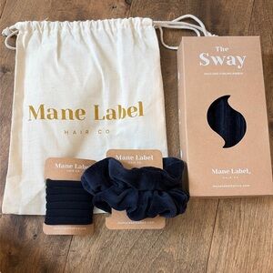 Mane Label Sway Heatless Curling Velour Ribbon + Scrunchies + Hair Ties